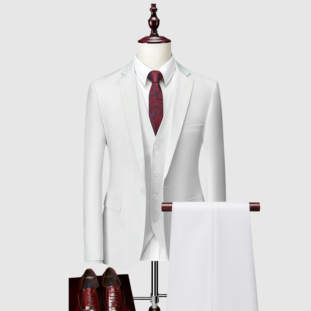 Benjamin - Men's Tailored Three-Piece Suit Set