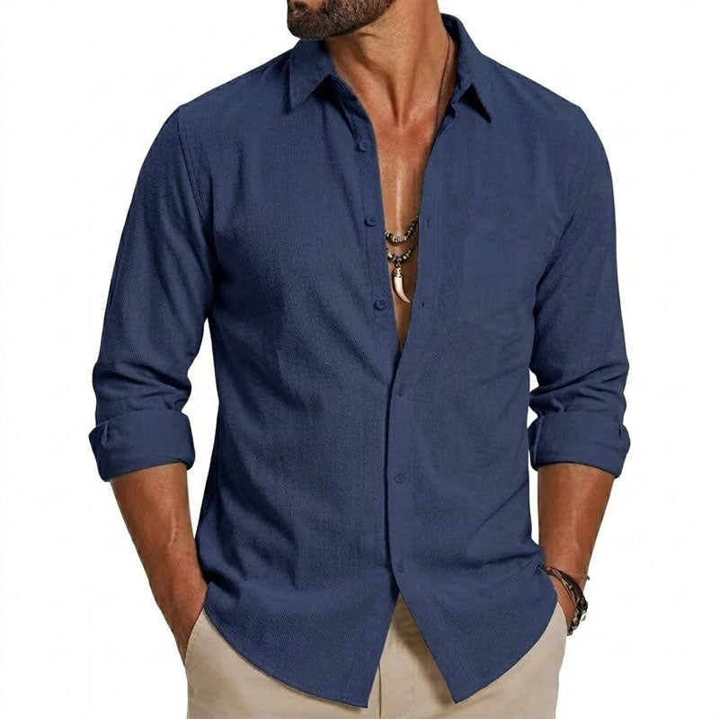 Cooper - Men's Long Sleeve Casual Shirt