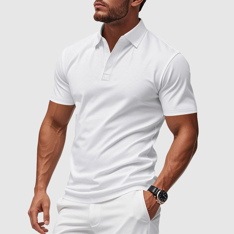 Lorenzo Vitali Azure Crest Polo