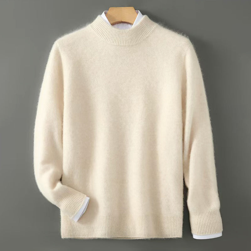 Men’s Fine Wool Sweater with Crew Collar