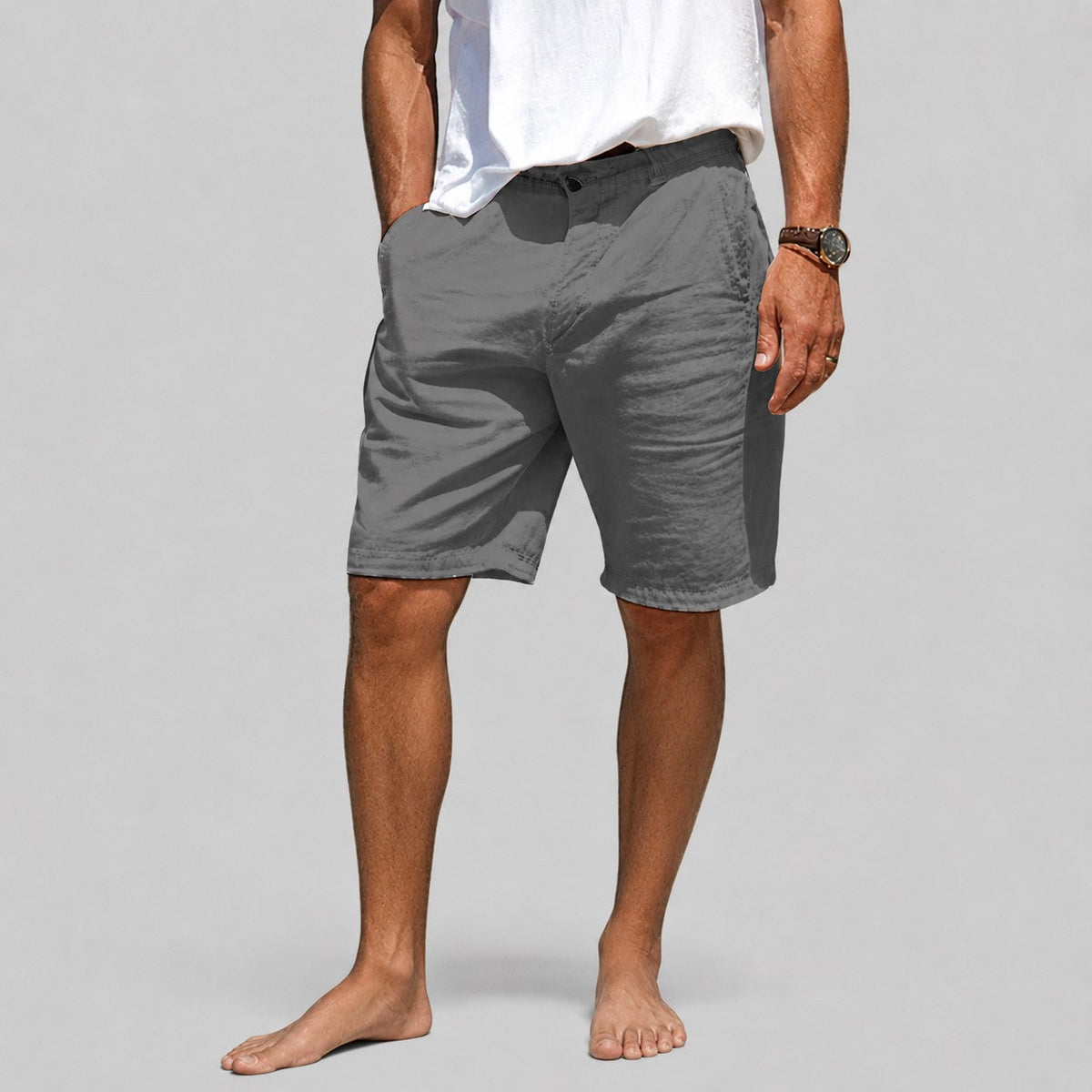 Oliver - Men's Casual Drawstring Beach Shorts