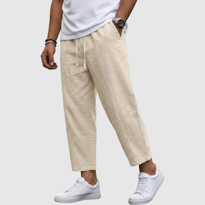 Raymond - Men’s Drawstring Relaxed Linen Pants