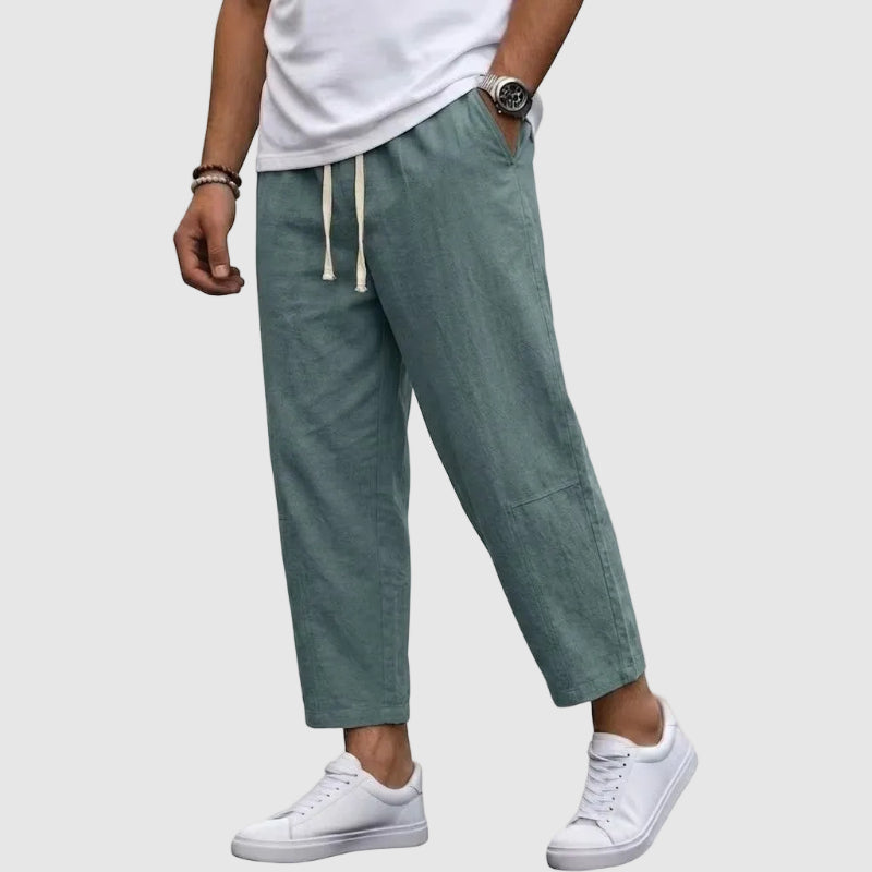 Raymond - Men’s Drawstring Relaxed Linen Pants