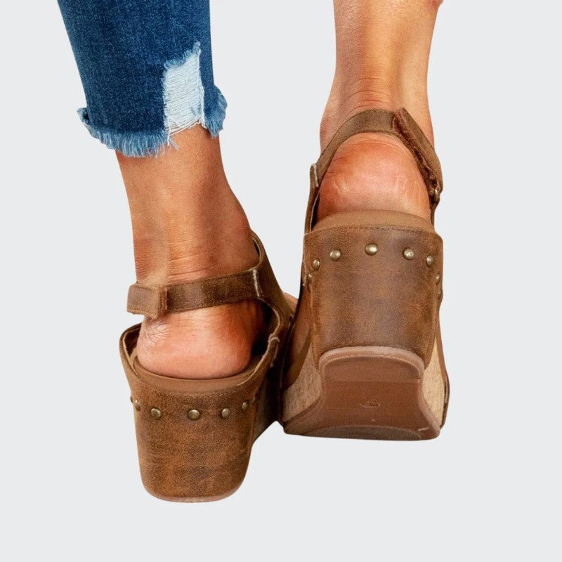 Savannah - Women's Slingback Platform Sandals