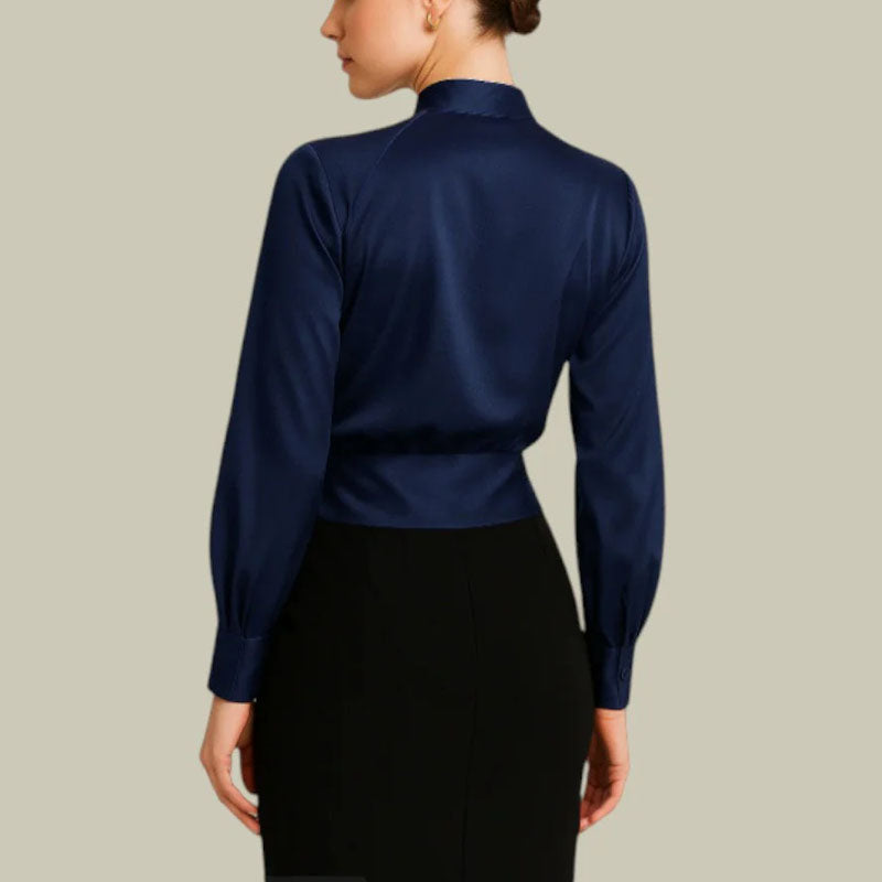 Sofia Amoretti V-Neck Wrap Front Blouse