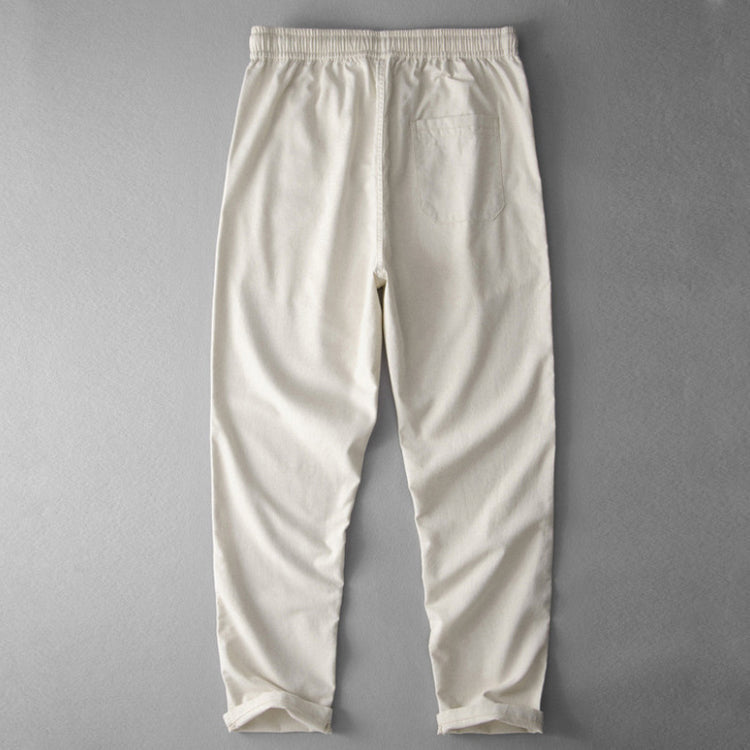 Spencer - Men's Drawstring Linen Pants