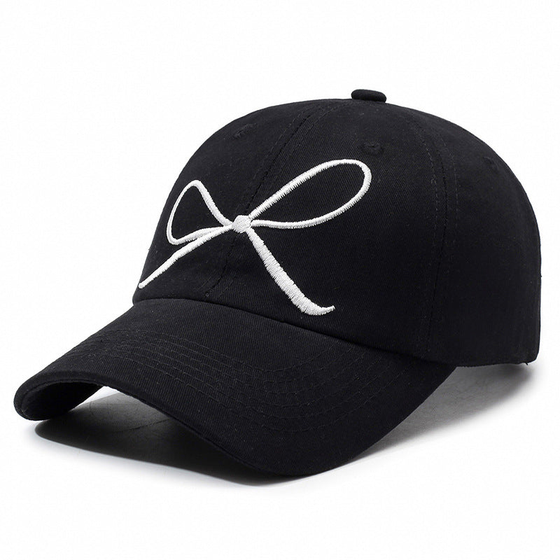 Sweet Bow Embroidered Baseball Cap