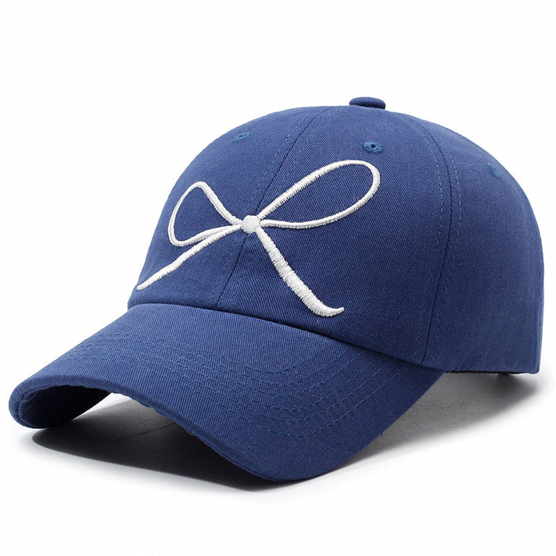 Sweet Bow Embroidered Baseball Cap