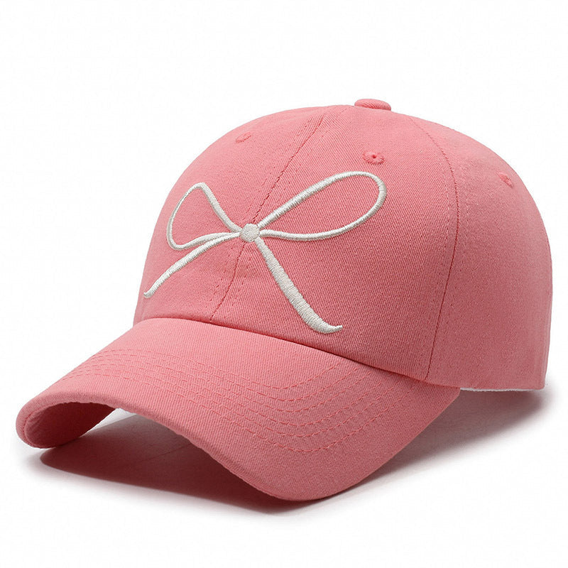 Sweet Bow Embroidered Baseball Cap
