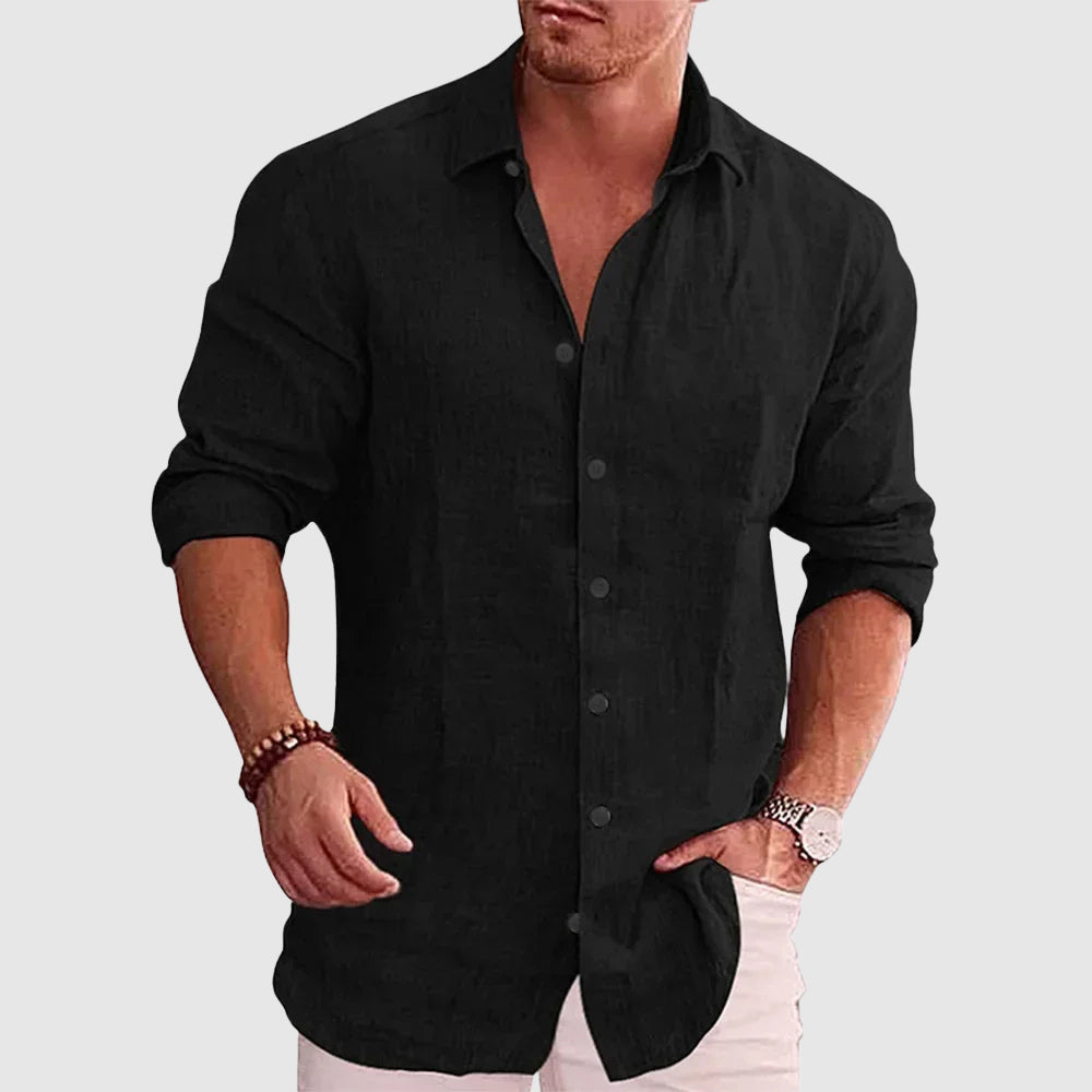 Theodore Willow Rustic Linen Shirt