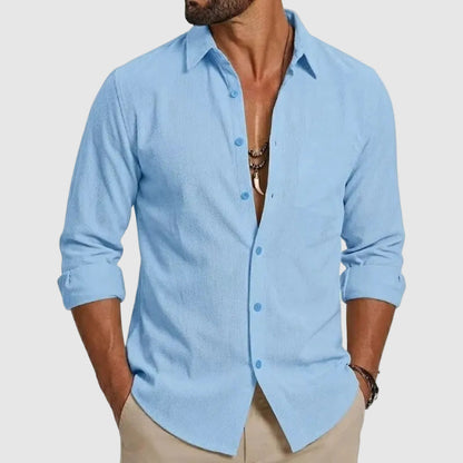 Adam - Men’s Button-Up Long Sleeve Shirt