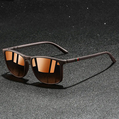 Alaris - Geometric Frame Reflective Lens Sunglasses