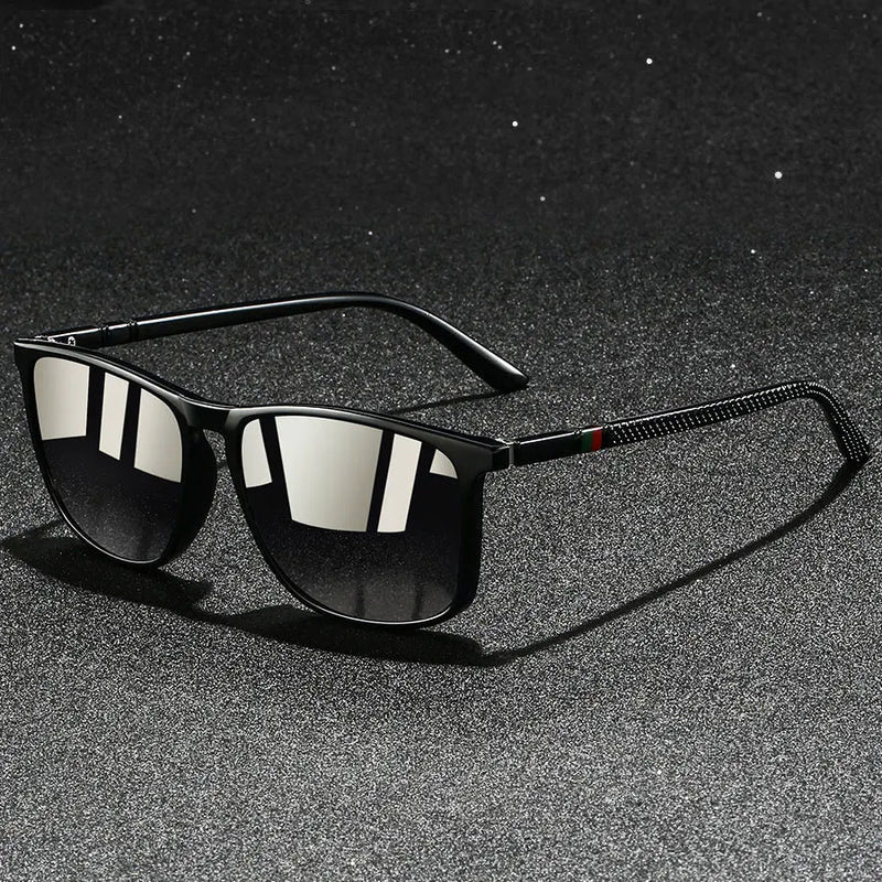 Alaris - Geometric Frame Reflective Lens Sunglasses