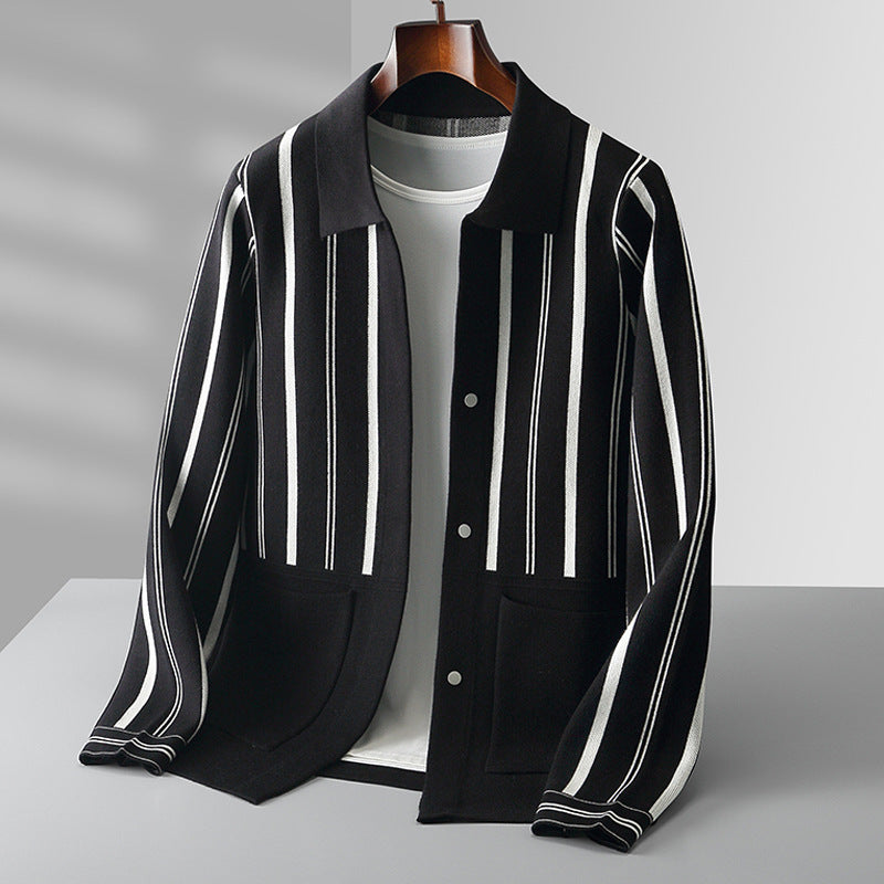 Alessandro Veneti Grand Striped Cardigan