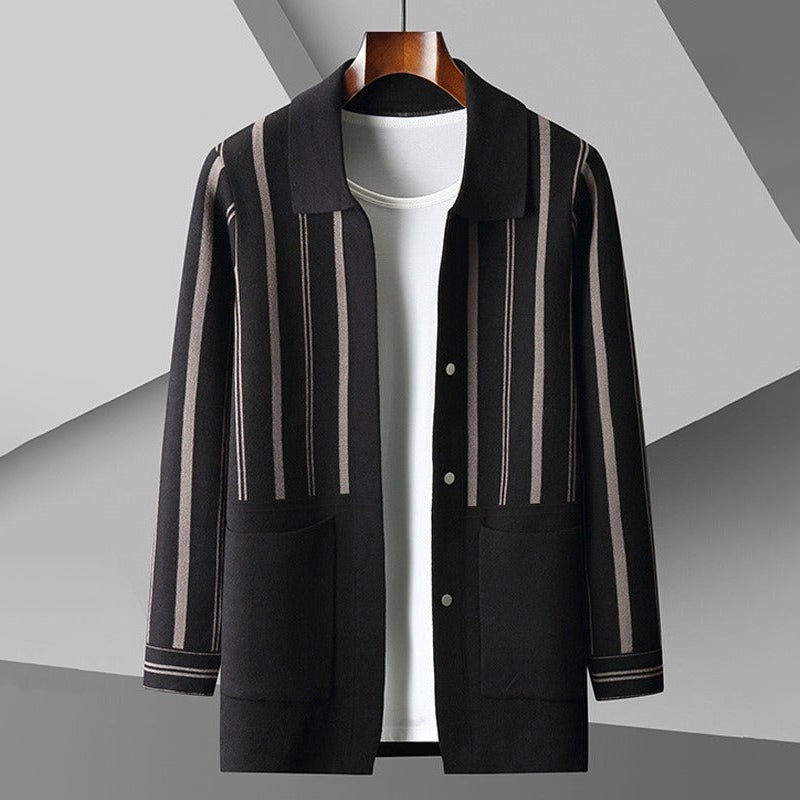 Alessandro Veneti Grand Striped Cardigan