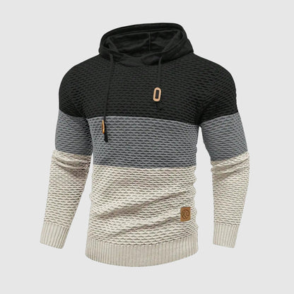 Alessandro Veneti Triple Tone Knit Pullover