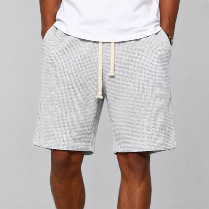 Gavin - Men's Relaxed Fit Waffle Shorts