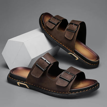 Austin - Men's Double Strap Slide Sandals