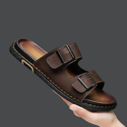 Austin - Men's Double Strap Slide Sandals