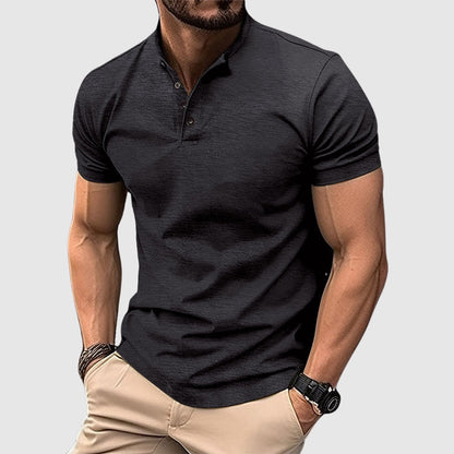 Austin - Men's Short Sleeve Henley Polo