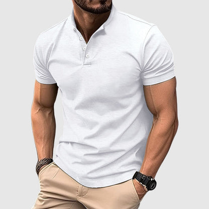 Austin - Men's Short Sleeve Henley Polo