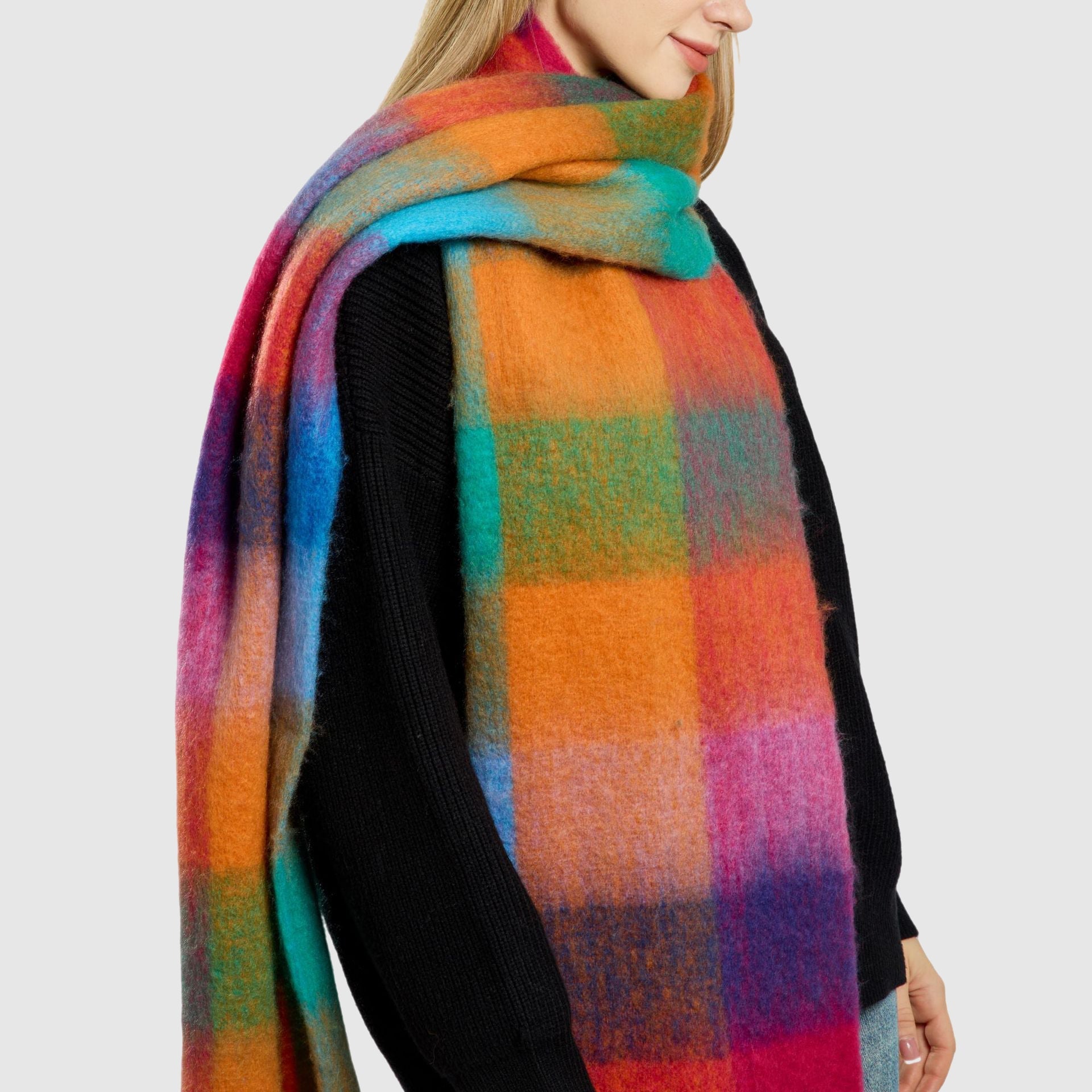 Avellino Rainbow Cascade Scarf