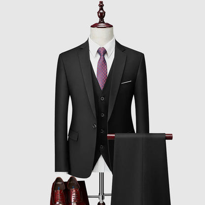 Benjamin - Men's Tailored Three-Piece Suit Set