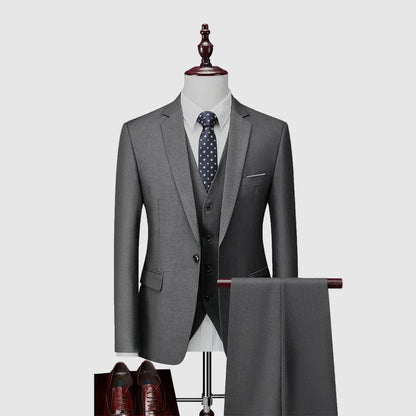 Benjamin - Men's Tailored Three-Piece Suit Set