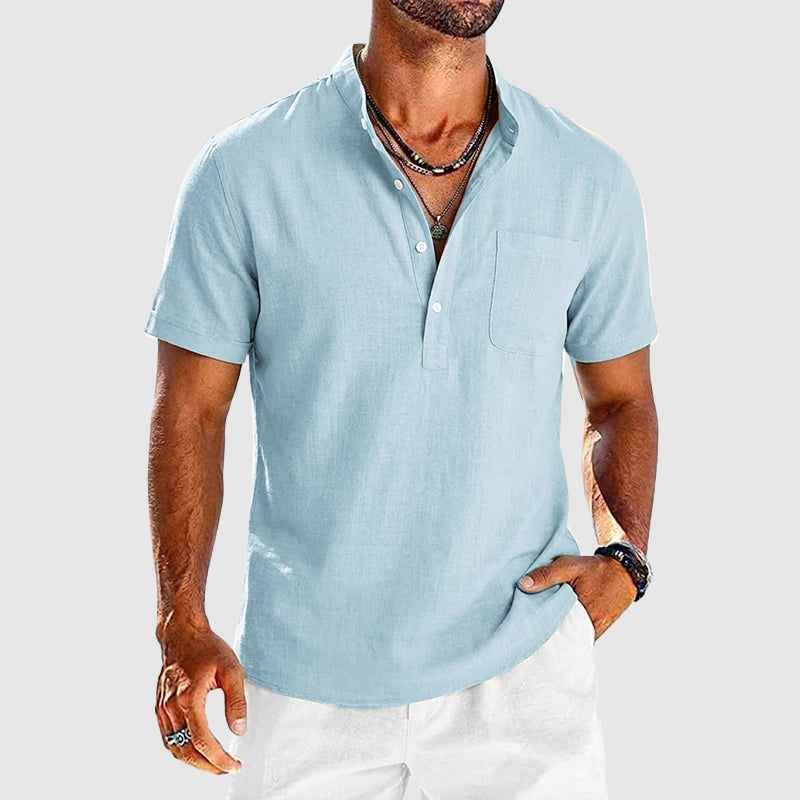 Brody - Men's Short Sleeve Henley Shirt