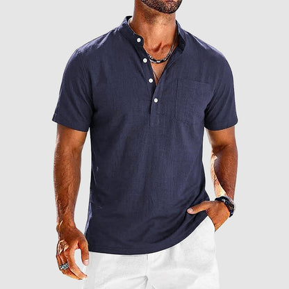 Brody - Men's Short Sleeve Henley Shirt