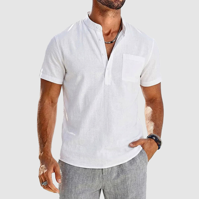 Brody - Men's Short Sleeve Henley Shirt