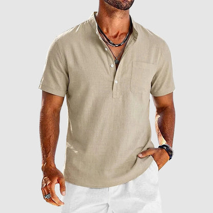 Brody - Men's Short Sleeve Henley Shirt