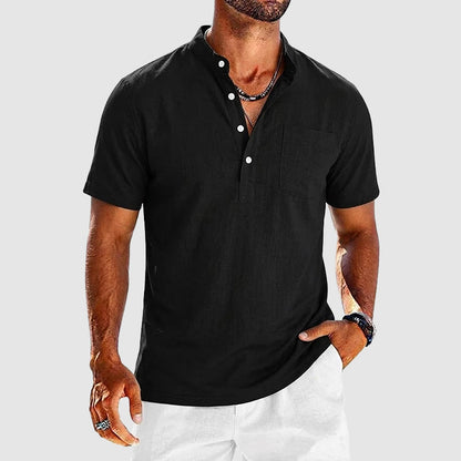 Brody - Men's Short Sleeve Henley Shirt