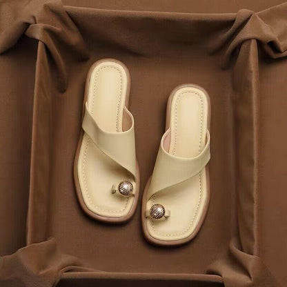 Chloé Montclair Slide Sandals with Toe Ring
