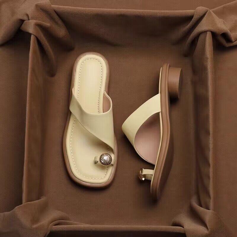 Chloé Montclair Slide Sandals with Toe Ring