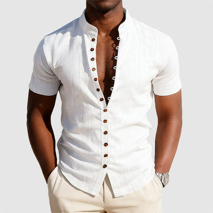 Cody - Men's Mandarin Collar Shirt