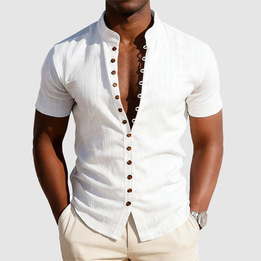 Cody - Men's Mandarin Collar Shirt