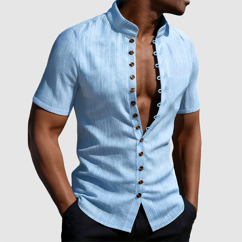Cody - Men's Mandarin Collar Shirt