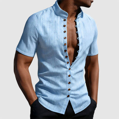 Cody - Men's Mandarin Collar Shirt