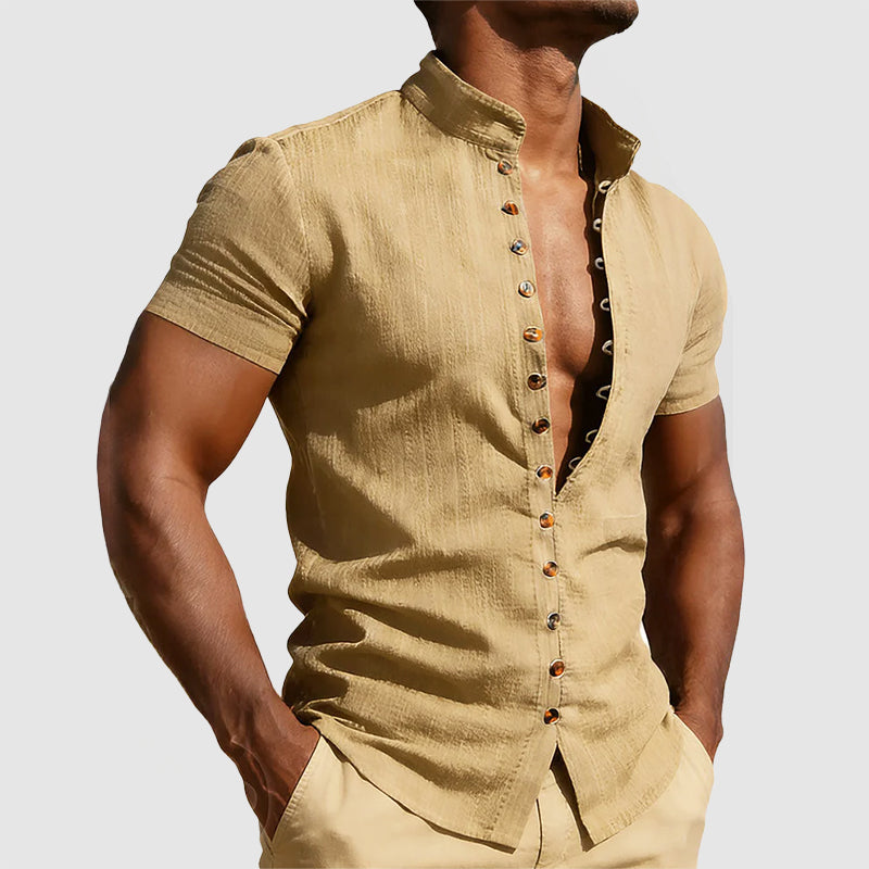 Cody - Men's Mandarin Collar Shirt