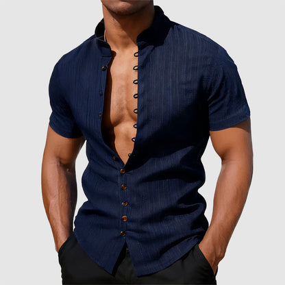 Cody - Men's Mandarin Collar Shirt