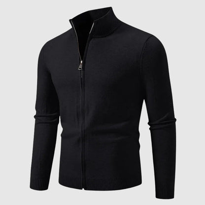 Cold-Ready Essential Men’s Zipper Cardigan