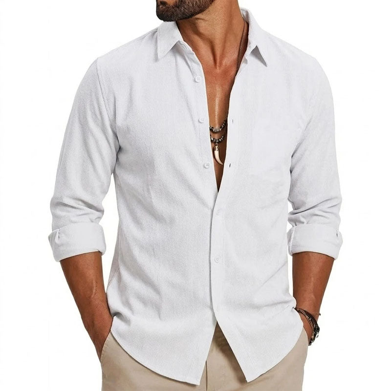 Cooper - Men's Long Sleeve Casual Shirt