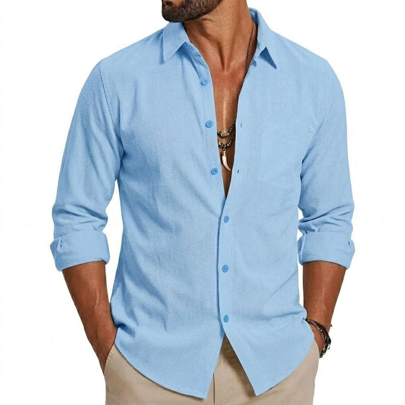 Cooper - Men's Long Sleeve Casual Shirt
