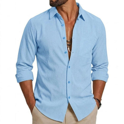 Cooper - Men's Long Sleeve Casual Shirt