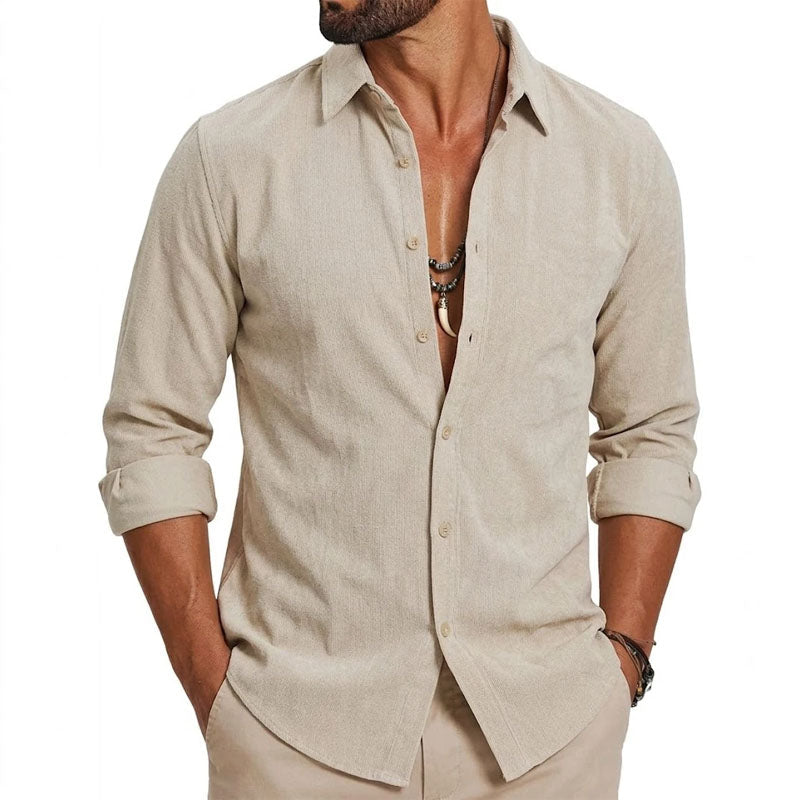 Cooper - Men's Long Sleeve Casual Shirt