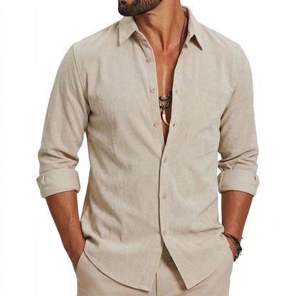 Cooper - Men's Long Sleeve Casual Shirt