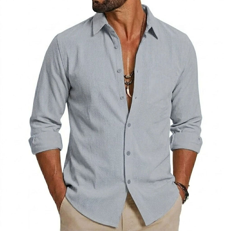 Cooper - Men's Long Sleeve Casual Shirt