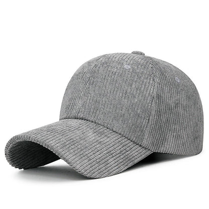 Corduroy Baseball Cap with Adjustable Strap