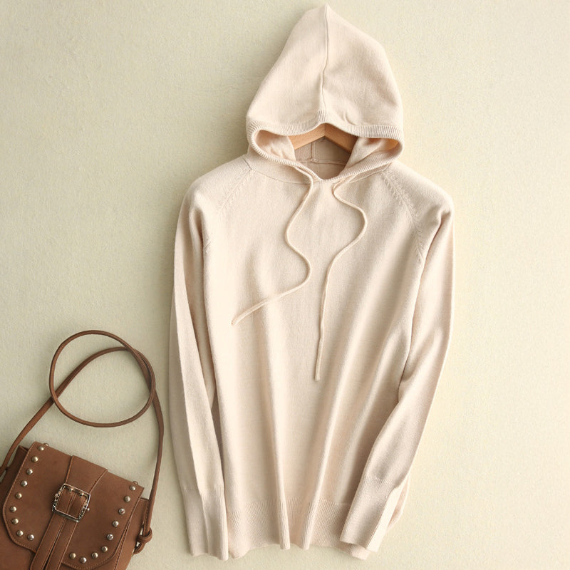 Cozy Lightweight Soft Knit Hoodie